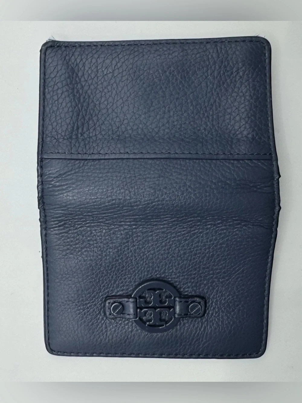 Tory Burch navy leather wallet